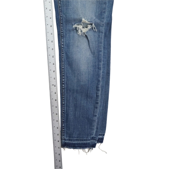 Vigoss Women's The Chelsea Skinny Blue Jeans Distressed Size 28  Blue - Picture 11 of 12